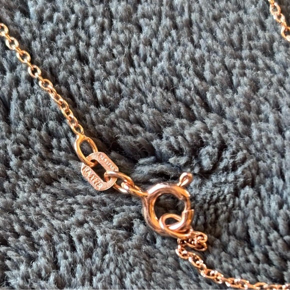 Rose Gold 925 Stamped Sterling Silver Infinity / Heart Necklace - Picture 3 of 7